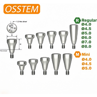 Dental TC4ELI Titanium Healing Cap Healing Abutment Matching Osstem Implant, Support Custom OEM ODM Dental Lab Supplies