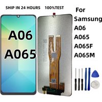 6.7" For Samsung A06 A065 LCD Display Touch Screen Digitizer For Samsung A065F A065M SM-A065F/DS Replacement With Frame