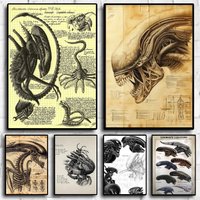 Introduction to the movie Alien Poster Prints Perfect Design Nordic Modern living room Home Decor Gift