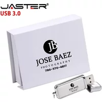 JASTER Leather USB 3.0 Flash Drives 128GB Color Printing Pen Drive 64GB Free Custom Logo Memory Stick 32G Creative Business Gift