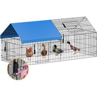Metal Chicken Runs Coop For Yard With Cover Chicken Playpen Enclosure Chicken Pen Kennel Duck Coop