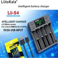 liitokala S4 4 slot battery charger 18650 26650 21700 AA AAA lithium battery nickel hydrogen
