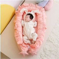 Portable Baby Nest 0-18 Months Detachable Anti-Rollover Bassinet with Cooling Mat Newborn Bed for Breastfeeding Sleep Baby Cribs