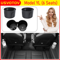 Cup Holder Insert for Tesla Model YL YL 2026 Accessories Center Console Drink Holder Third Row Seat Side Cup Holder Storage Box