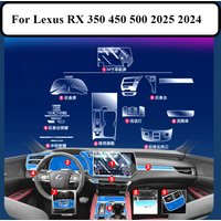 For Lexus RX 350 450 500 2025 2024 PPF Protection Film Interior Accessories Transparent TPU Navigation Gear Panel Center Console