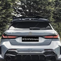 Gloss Black V Style Rear Roof Spoiler Wing Caps For BMW F40 M135i M Performance 2019-2024 Rear Spoiler Flap Tail Wing Bodykits