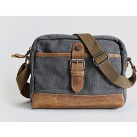 YETTIES New Men's Casual Canvas Horizontal Shoulder Crossbody Bag | Lightweight Sling Backpack for Youth & Daily Commute