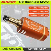 In Stock Infinity 480 Brushless Motor 4150/3350/2850KV 2-4S For Airsoft Gun Electric Water Ball Bullet Parts RC