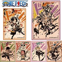 OPCG Anime Card Sleeves Protector for PTCG One Piece Card Luffy Ace Chopper Zoro 60PCS Trading Card 67x92mm