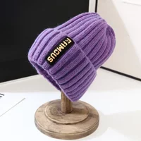 AliExpress MAZIAO Simple letter woolen hat for men and women, fashionable and versatile knitted hat, long label, warm cycling, windproof and ear p