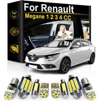 Pour Renault Megane MK1 MK2 MK3 MK4 CC 1997 1998 2006 2008 2010 2012 2014 2015 2016 2017 accessoires lumière LED intérieure Canbus