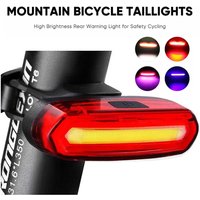 Bicycle Taillight MTB Red Light Bike Rear Light Cycling Warming Safety Lamp USB Rechargeable Led Bike Light Bike Accessories