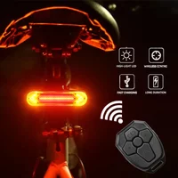 Bike Turn Signal Light 100lm Remote Control Bicycle Taillight IPX4 Waterproof Rechargeable Bike Warning Light Cycling Accessorie