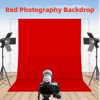Photography Red Backdrop Cloth Screen Photo Background Color Chromakey For Studio Video Wedding Ceremony Home Decoration Curtain