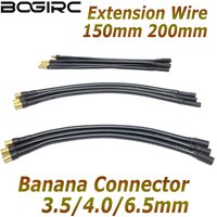 BOGIRC 3.5mm 4.0mm 6.0mm 6.5mm Banana Plug Adapter w/Extension Wire 150/200mm for RC Car Boat ESC Motor Chager RC Model Parts