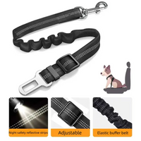 Adjustable Retractable Dog Safety Leash Cushioning Elastic Pet Leash Car Seat Belt Safety Rope Tug Rope GXQ06