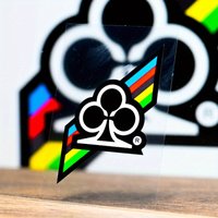2Pcs/Set Tri-circle Stripe Pattern Vinyl Stickers 4.7cm×7.2cm Waterproof Decals For Bike Motorcycle Helmet Decor