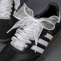1 Pairs Flat Sheer Shoe Laces 4CM Wide Fashion Snow Yarn Shoelaces Lace Fancy Shoelace for Women Girls Shoes accessories
