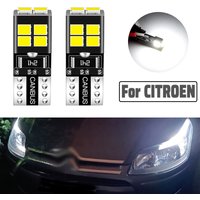 Ampoule de stationnement LED W5W T10 194 5W5 Canbus, 2 pièces, pour citroën Berlingo C1 C2 C3 Picasso C5 C6 C8 C4 Aircross DS3