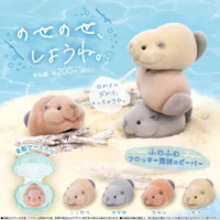 Shell Flocked Beaver Gacha Capsule Toys Cute Nutria Figurine Kawaii Mouse Animal Figure Table Ornaments Kids Birthday Gifts