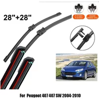 2pcs Wiper Blades Suitable For Peugeot 407 407 SW 2004-2010 Front Windshield Wiper Blades 2006 2008 2009 2010