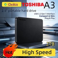 Toshiba A3 HDTB410YK3AA Canvio Basics 500GB 1TB 2TB Portable External Hard Drive USB 3.0 Black Pro Max Ultra Fast