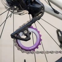 AliExpress NONE 18T Hollow Pulley Wheel Rear Derailleur 9/10/11/12 Speeds Ceramic Bearing Dual-color Oxidation for R8000/7000 Bicycle Parts 2026