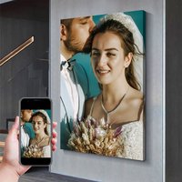 1 pcs Wedding Season/Couple's Day Gifts Custom photo Poster with DIY frame or frameless print poster for Room Decor,painting