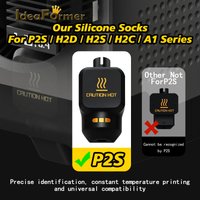 For Bambu Lab P2S Hotend Silicone Socks High Temperature ResistanceHead Hotend Extruder Block Silicone Sock for 3D Printer Parts
