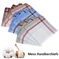 Men's Handkerchief Towels Multicolor Plaid Stripe Men Women Pocket Square Hankies for Grooms Weddings Prom Celebration Party