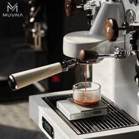 MUVNA Espresso Silicone Bottomless Portafilter, Bottomless Naked Portafilter with Filter Basket, Fits Breville/Delonghi/E61