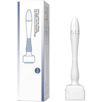 On Sale Derma Stamp Microneedling Face Roller Massager Adjustable Titanium Needle Length Skincare Beard Growth Scalp Hair