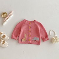 INS 2026 Autumn Collection Cute Embroidered Round-Neck Knit Sweater Vest for Baby Boys and Girls