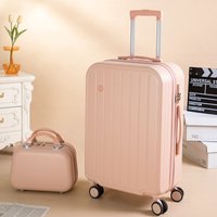 High Capacity Mother-Child Luggage Set Fashionable Travel Password Box ABS+PC Material with Universal Wheels Suitcase