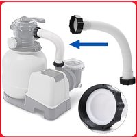 11535 Pool Filter Pump Hose 16 Inch Replacement Hose for Intex Pool Sand Filter Pumps Saltwater Systems