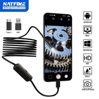 7MM TYPE-C Android Endoscope Camera IP67 Waterproof 6 LED Adjustable Borescope Mini Camera with 6 LEDs