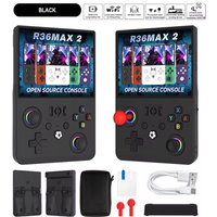 2026 R36max 2 Consola Retro Handheld Game Console Portable 4.5 Inch IPS Screen 64G/128G Classic Pocket Video Gaming Player