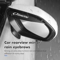 2Pcs Car Rearview Mirror Rain Eyebrow PVC Rearview Mirror Rain Snow Blocker For SsangYong Sport Korando Rexton Nomad KG Musso
