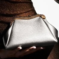 Luxury Vintage Women Handbag Lock PU Leather Clip Bags Female Retro Shoulder Bag Lady Purse Silver Leather Messenger Bags