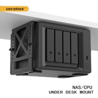 Monzlteck Adjustable Under Desk PC or NAS Mount Bracket Holder,Compatible with NAS,CPU,UPS,Small Form Factor Desktop Tower