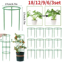 Tomato Cages Trellis Plastic Column Vine Plant Bracket Potted Flower Plant Support Pile Stackable Tomato Tower Plant Cage