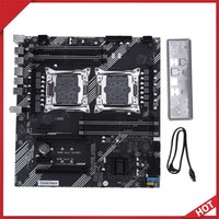 X99 Dual Motherboard 8 DDR4 Memory Slot PC Mainboard USB 3.0 USB 2.0 M.2 NVME SATA 3.0 Interface for Desktop Computer Components