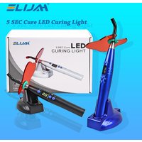 ELIJAH Cordless LED Curing Light 5W≥1200mw/c㎡ 440-480nm Wireless Operation Dental Resin Curing Machine LED Display Tools