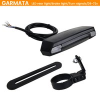 GARMATA E-bike LED Rear Light 36V-48V-60V-72V/Brake Light/Turn Lights/Bicycle Accessories