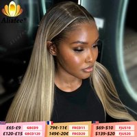 Ombre Dirty Blonde Straight Lace Frontal Wig 13x6 Human Hair Wigs Ash Blonde with Dark Roots 13x4 Lace Front Wigs for Women image 4