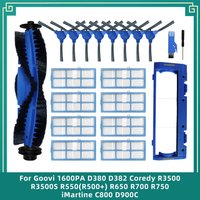 Main Side Brush Cover Hepa Filter Fit For Goovi 1600PA D380 D382 Coredy R3500 R3500S R550 Robot Vacuum Cleaner Accessories Part
