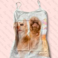 Vintage 2000s Top Gothic Punk Print Graphics Camisole Top Grunge Crop Top Women Corset Summer Tank Top Baby Tee E-girl Y2k Style