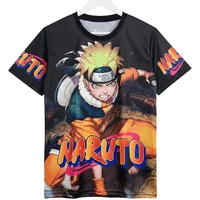 2026 New Naruto All-Star 3D Printed Short-Sleeve T-Shirt Unisex Street Style Crew Neck Top Sports Breathable Casual Short-Sleeve