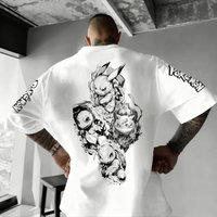 Pokémon Animation Derivatives Gengar Printing Peripheral Bulbasaur T-shirt Men Women Summer Oversized Cotton Street Trend Top