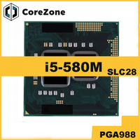 Core i5-580M i5 580M SLC28 2.6 GHz Dual-Core Quad-Thread CPU 3W 35W Socket G1 / rPGA988A